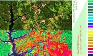 Imagen satelital clasificada con redes neuronales